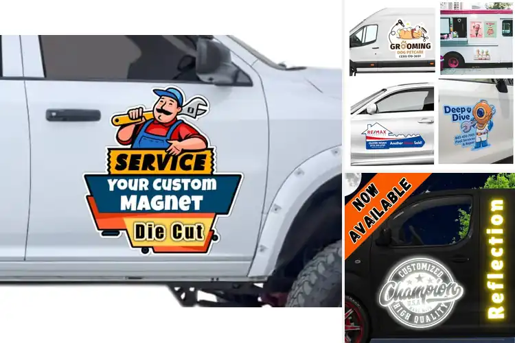 Detailed view of Best 12By8 Magnetic Car Sign