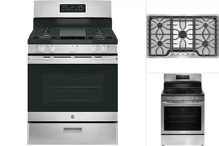 Detailed view of Best 5-Burner Ranges