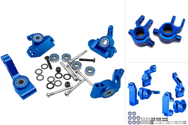Detailed view of Best Aluminum Axle Blocks Blue