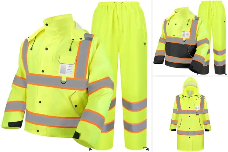 Detailed view of Best ANSI Class 3 Rain Gear