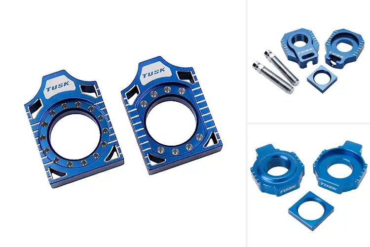 Detailed view of Best Blue Axle Blocks Finish