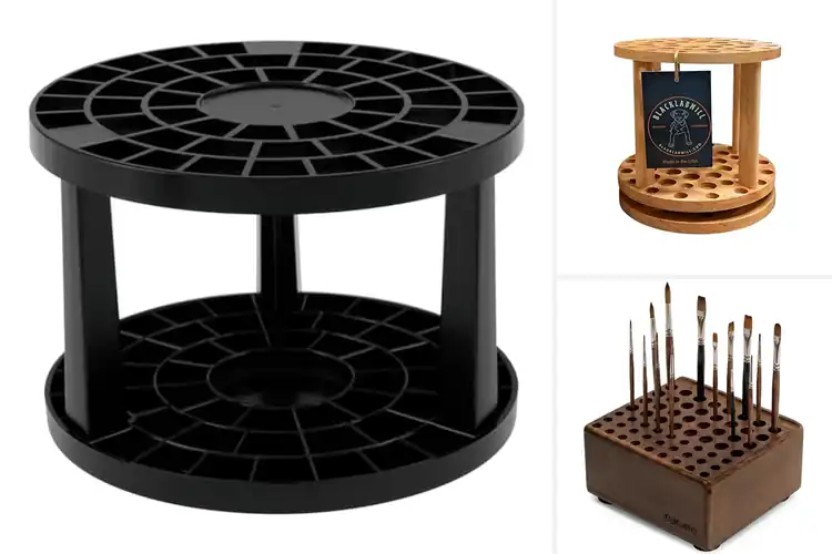 Detailed view of Best Brush Holders For Art Studios