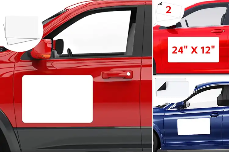 Detailed view of Best Car Door Magnetic Signs