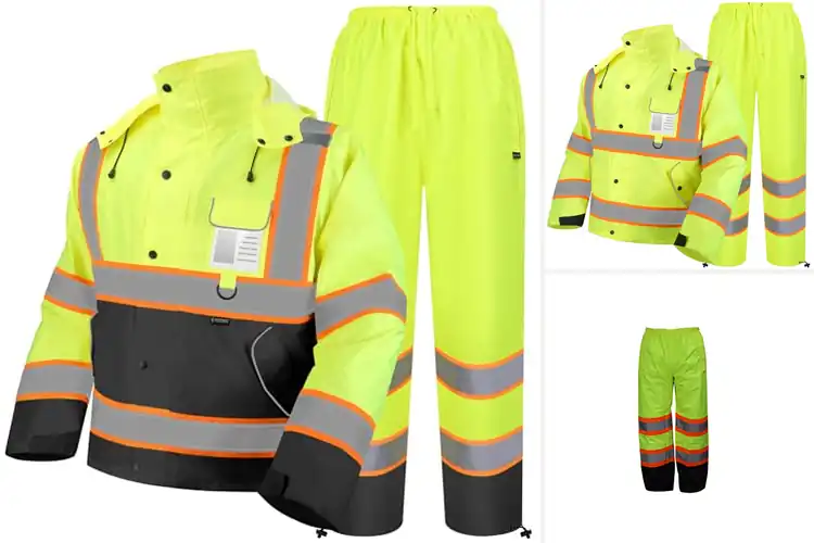 Detailed view of Best Class 3 Rain Suit: Stay Safe, Visible, and Dry