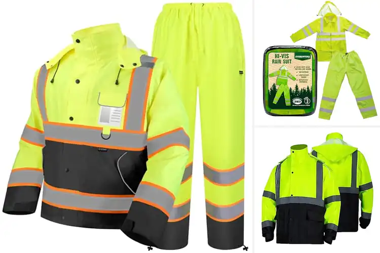 Detailed view of Best Class 3 Rain Suits