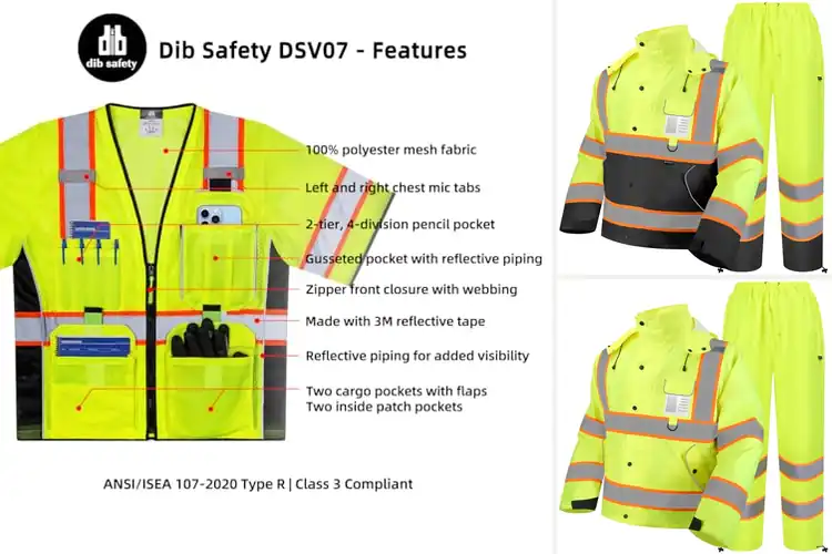 Detailed view of Best Class 3 Safety Gear