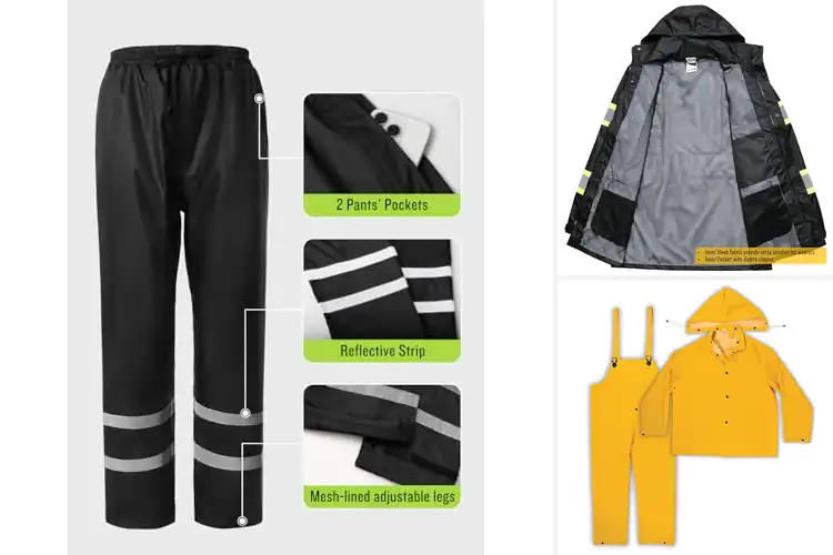 Detailed view of Best Construction Rain Suits