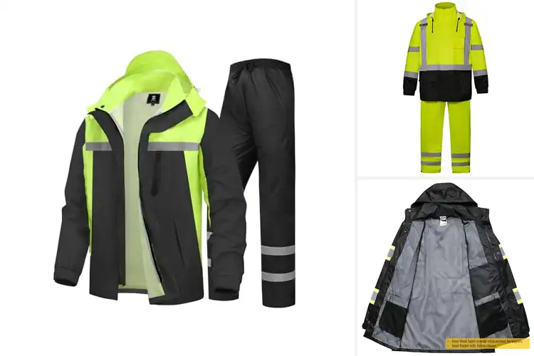 Detailed view of Best Construction Work Rain Suits