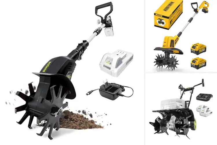 Detailed view of Best Cordless Garden Tiller Cultivator Kit