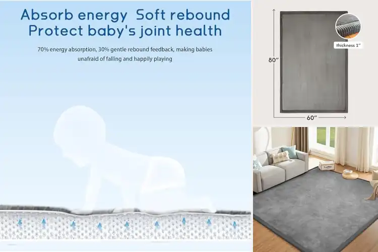 Detailed view of Best Cushioned Play Rugs for Safe, Cozy Fun