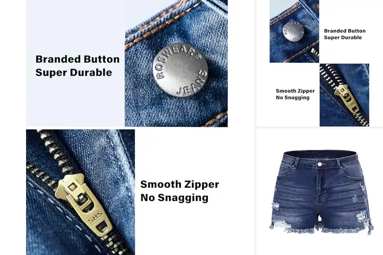 Detailed view of Best Distressed Denim Shorts