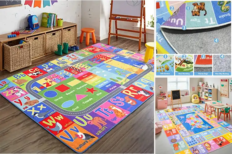 Detailed view of Best Educational Kids Rugs for Fun Learning Play