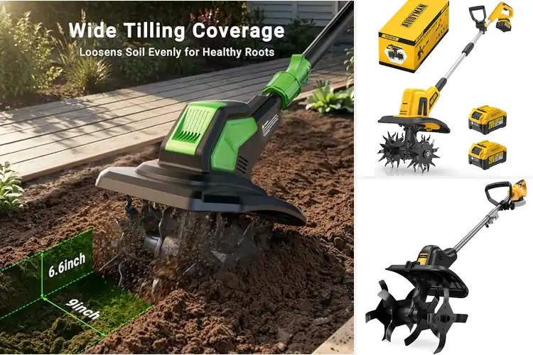 Detailed view of Best Ergonomic Cordless Tillers