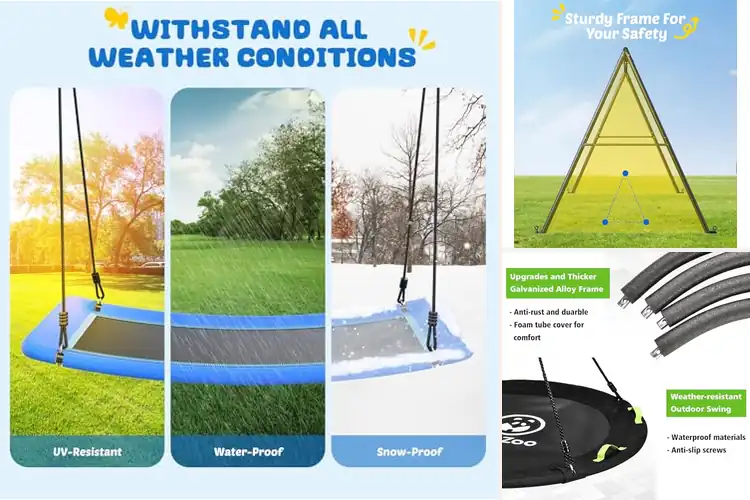 Detailed view of Best Family Swings: 10 Top Picks for Lasting Backyard Fun