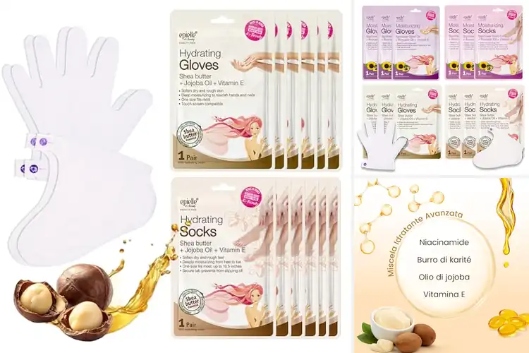 Detailed view of Best Hand And Foot Mask Sets: Soft, Smooth Skin in Minutes