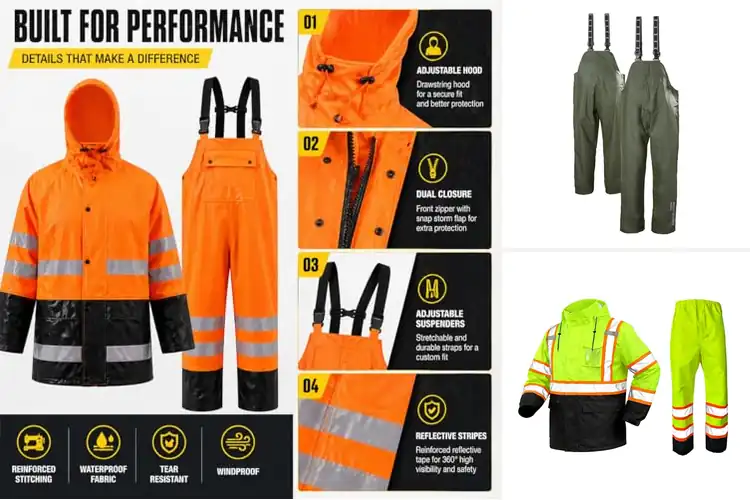 Detailed view of Best Heavy Duty Rain Gears