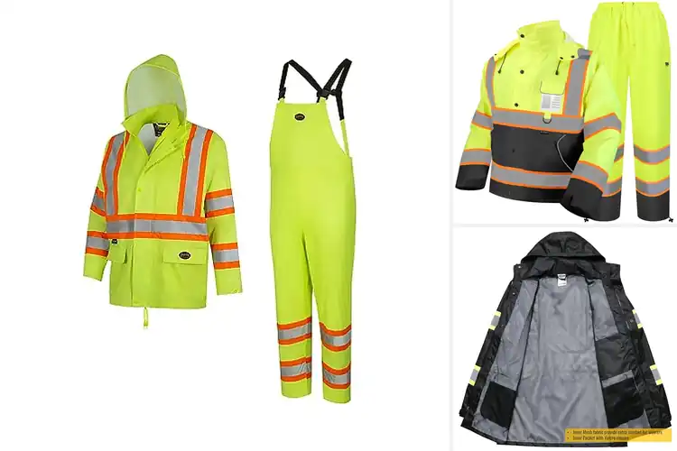 Detailed view of Best Hi-Vis Rain Suits: Stay Dry & Seen