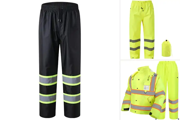 Detailed view of Best High-Visibility Rain Pants: Stay Safe, Dry & Visible