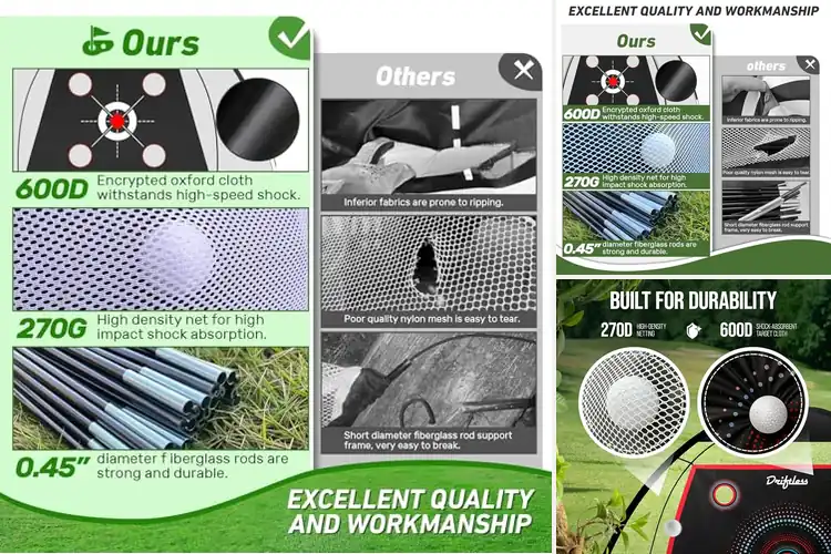 Detailed view of Best Indoor Outdoor Golf Net