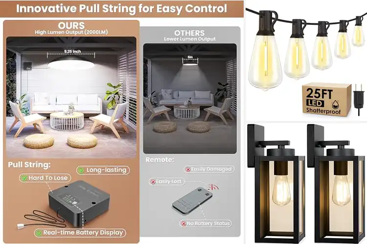 Detailed view of Best Indoor Outdoor Lighting
