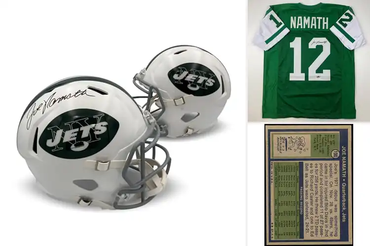 Detailed view of Best Joe Namath Collectibles