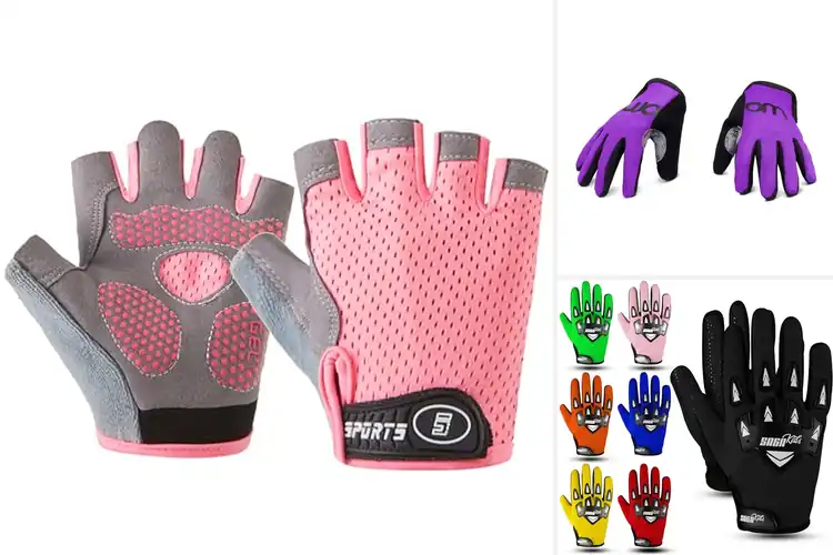Detailed view of Best Kids Cycling Gloves