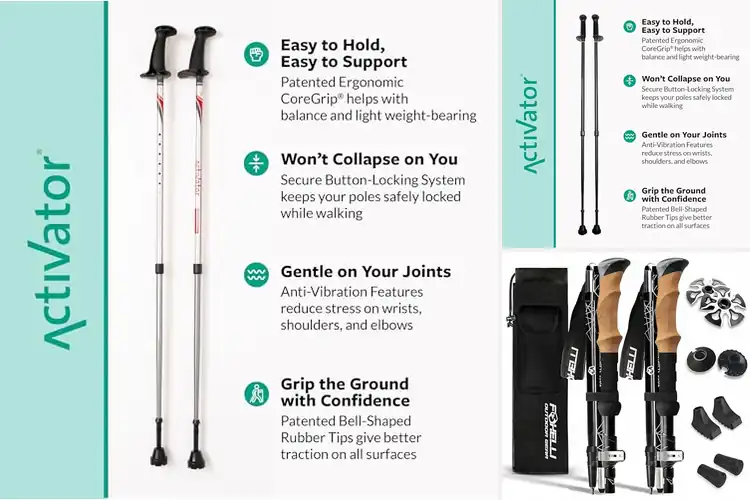 Detailed view of Best Lightweight Ergonomic Poles