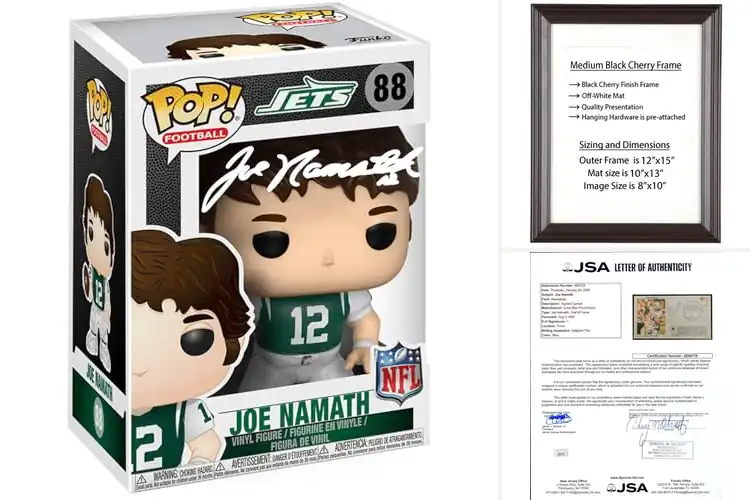 Detailed view of Best Namath Autographs: Top 10 Legendary Pieces