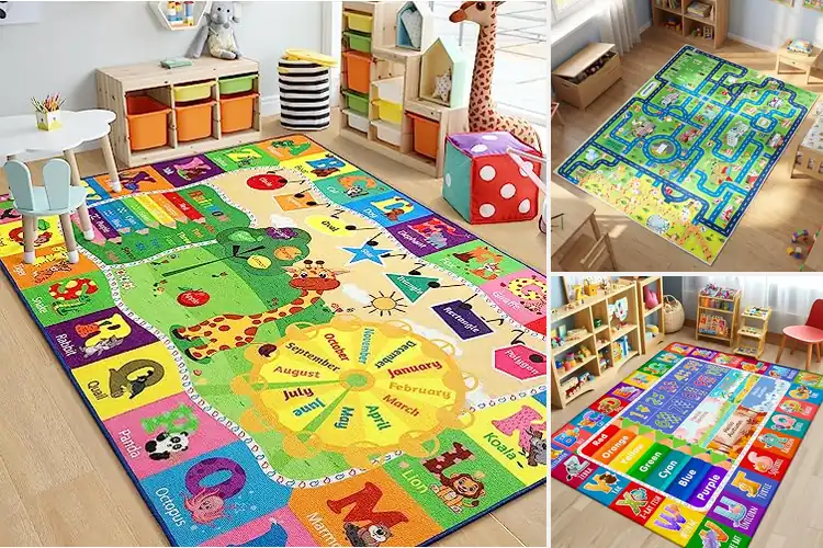 Detailed view of Best Non Slip Area Rugs For Kids Playroom