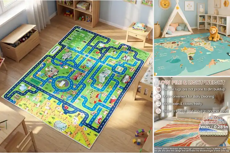 Detailed view of Best Non-Slip Kids Rugs