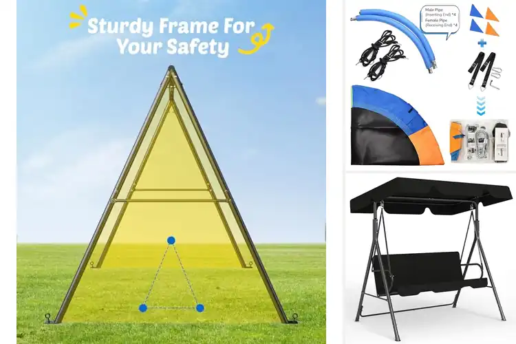 Detailed view of Best Outdoor Swings