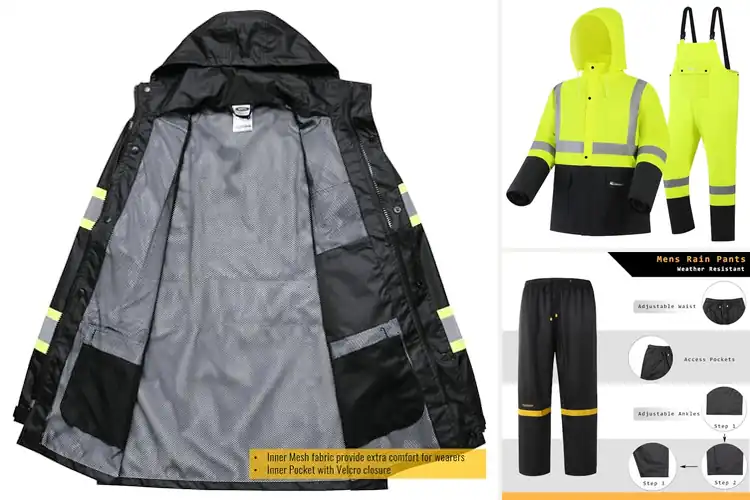 Detailed view of Best Outdoor Work Rain Gear