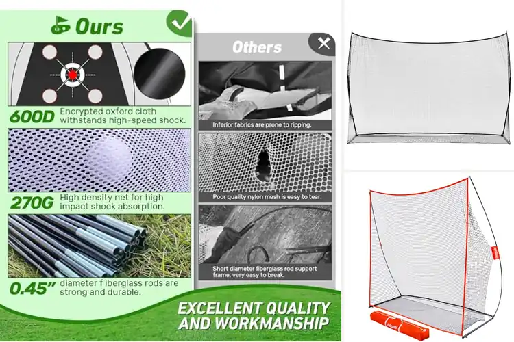Detailed view of Best Portable Golf Net: Top 10 Picks for Anytime Practice