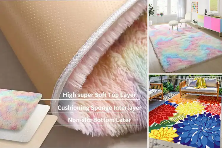 Detailed view of Best Rainbow Rugs