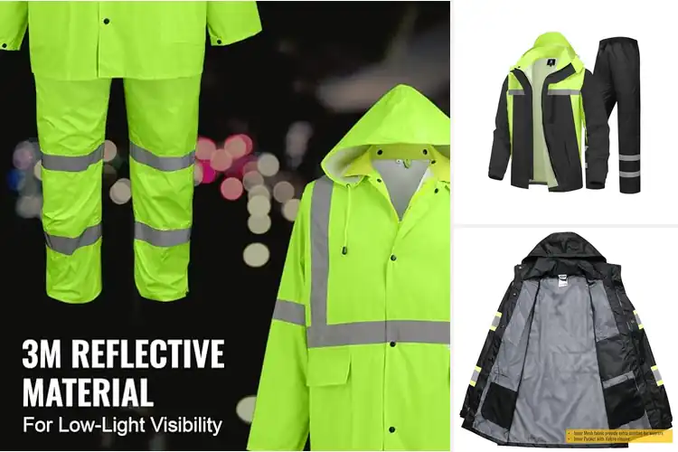 Detailed view of Best Reflective Rain Gear: Stay Visible & Dry Anytime