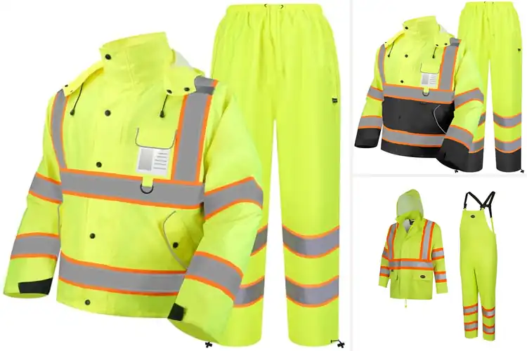 Detailed view of Best Safety Rain Suits