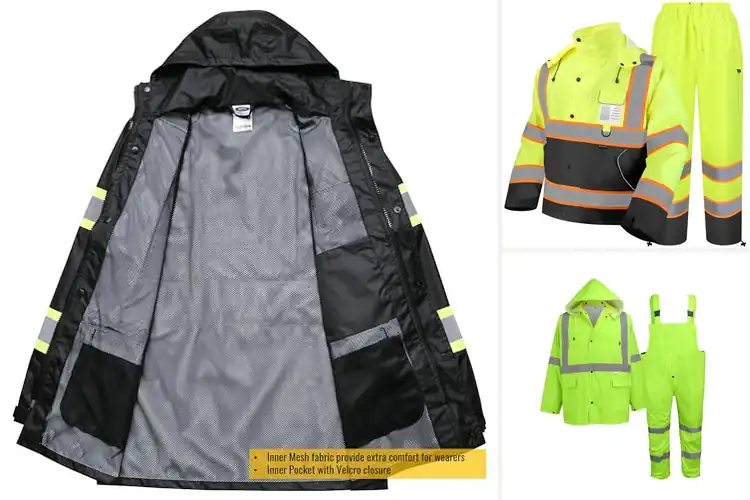 Detailed view of Best Waterproof Rain Gear For Construction