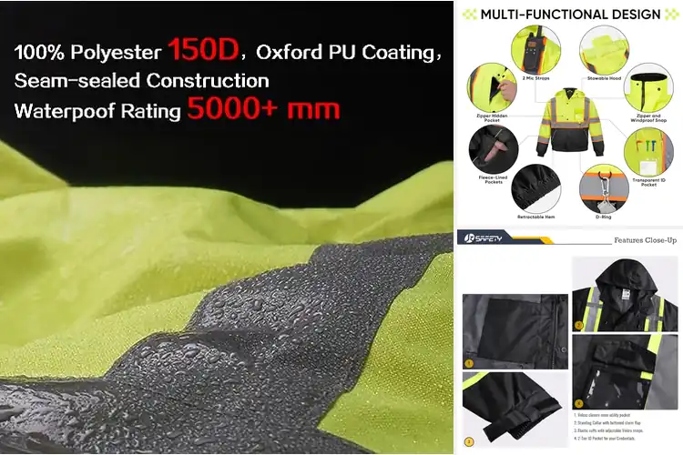 Detailed view of Best Waterproof Work Jackets