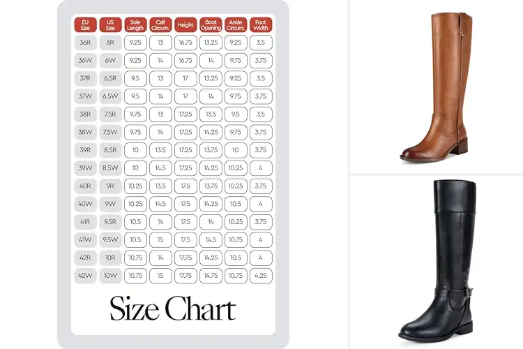 Detailed view of Best Women’s Tall Riding Boots